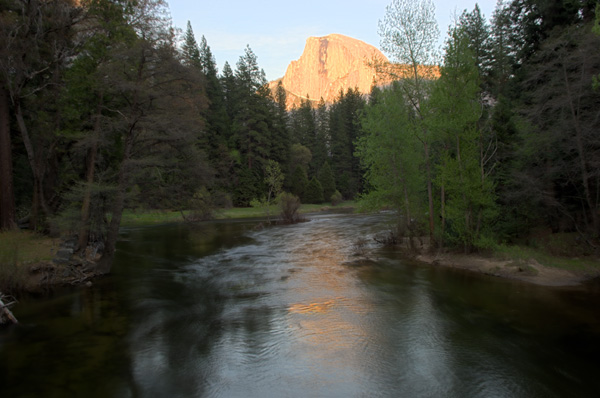Half Dome Sunset Locally Rendered