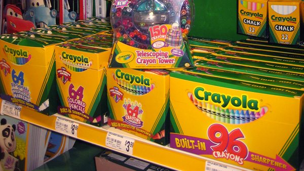 So Many Crayon Choices in the Store