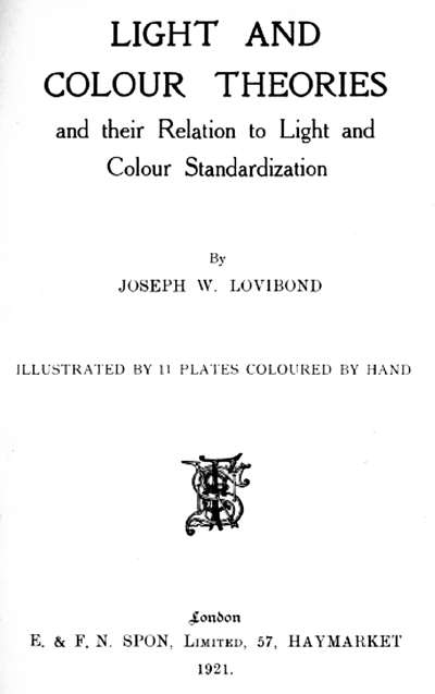 Lovibond Book Cover